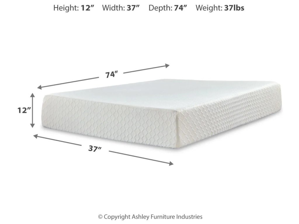 Chime 12 Inch Memory Foam Twin Mattress in a Box - image 8