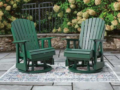 Shell Beach Outdoor Swivel Glider Chair