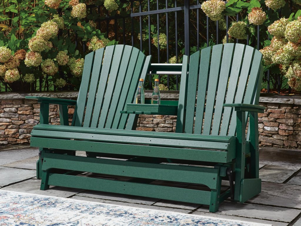 Shell Beach Outdoor Loveseat Glider - image 6