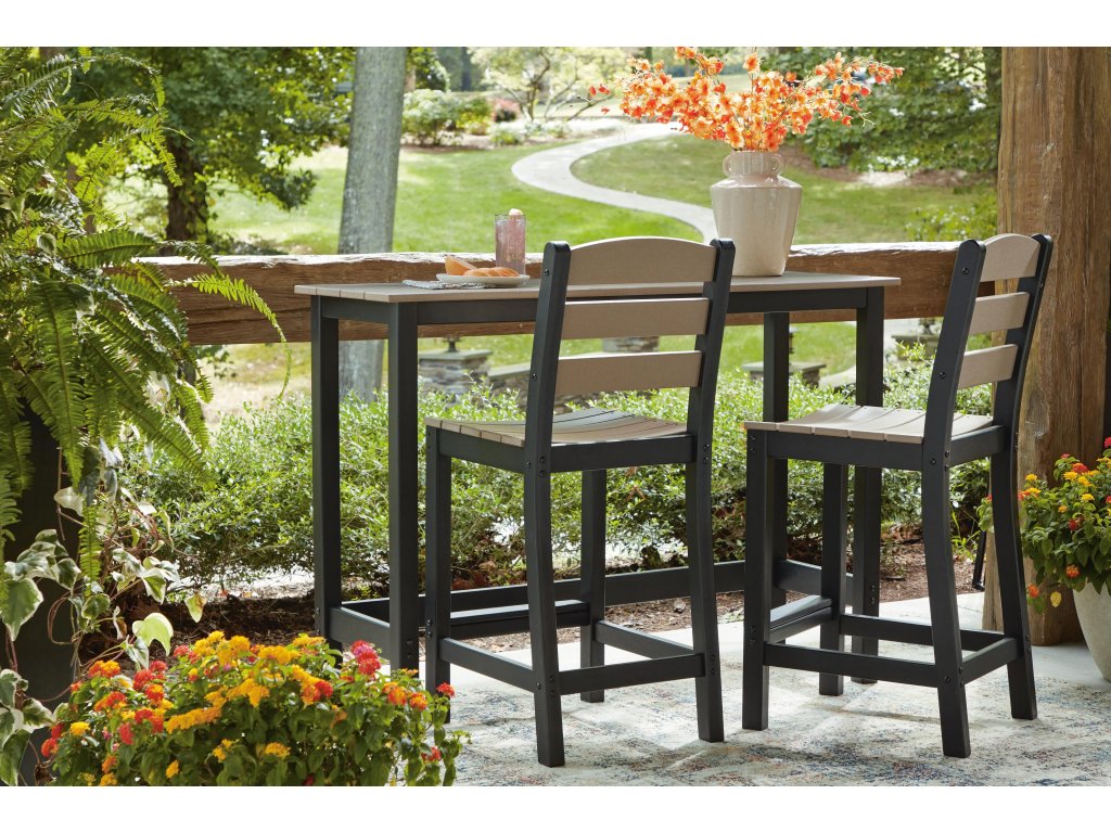 Shoreline Beach Outdoor Counter Table and 2 Barstools - image 8