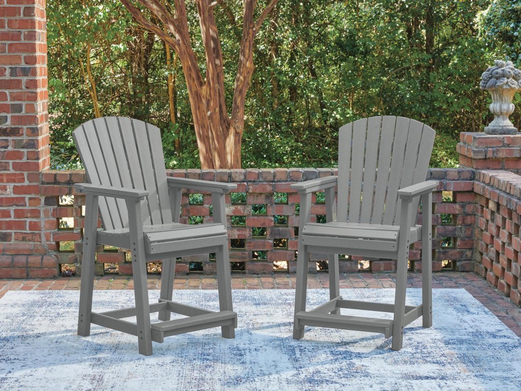 Sanctuary Beach Outdoor Counter Height Bar Stool (Set of 2) - image 1