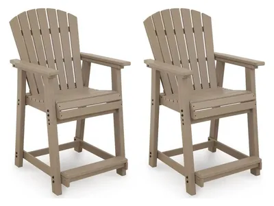 Seacliff Beach Outdoor Counter Height Bar Stool (Set of 2)