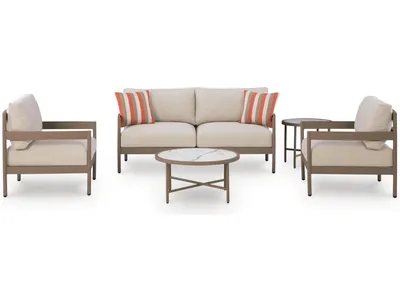 Bluff Trail Outdoor Love/Chairs/Tables Set (Set of 5)