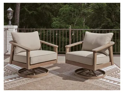 Harmony Headlands Outdoor Swivel Lounge with Cushion