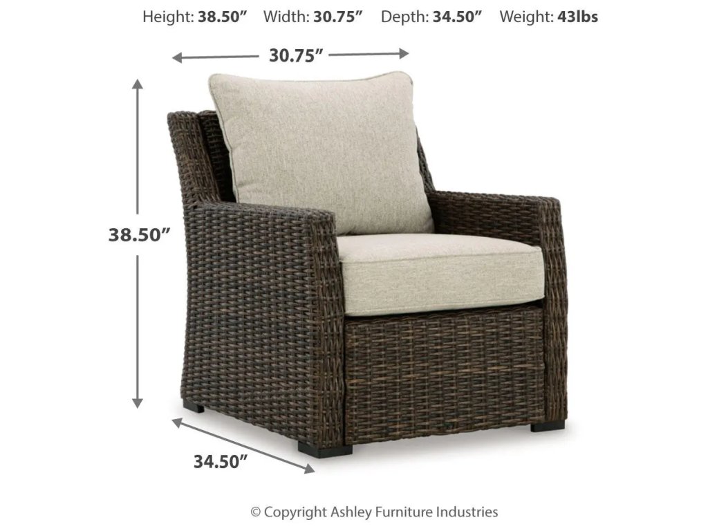 Brook Ranch Outdoor Sofa Sectional, Bench, Lounge Chair and Table - image 13