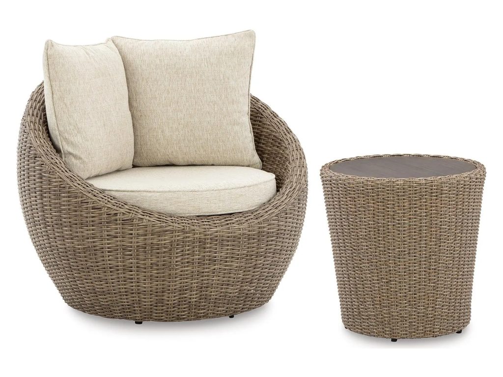 Danson 2 Swivel Lounge Chairs and End Table - main image
