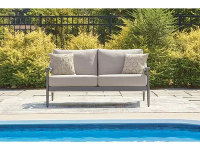 Ocean Beach Outdoor Loveseat with Cushion