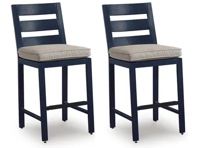 East Beach Outdoor Counter Height Bar Stool (Set of 2)