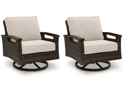 Monterey Point Outdoor Swivel Lounge Chair (Set of 2)