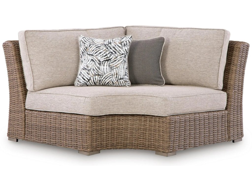 Laguna Heights Outdoor Curved Corner Chair with Cushion - main image