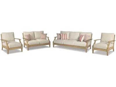 Clare View Outdoor Sofa, Loveseat and 2 Lounge Chairs