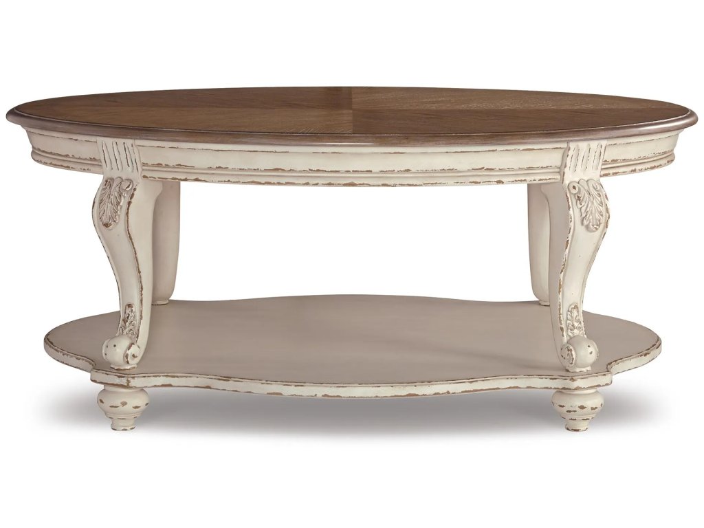 Realyn Coffee Table, 2 Ends and Console - image 1