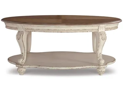 Realyn Coffee Table, 2 Ends and Console