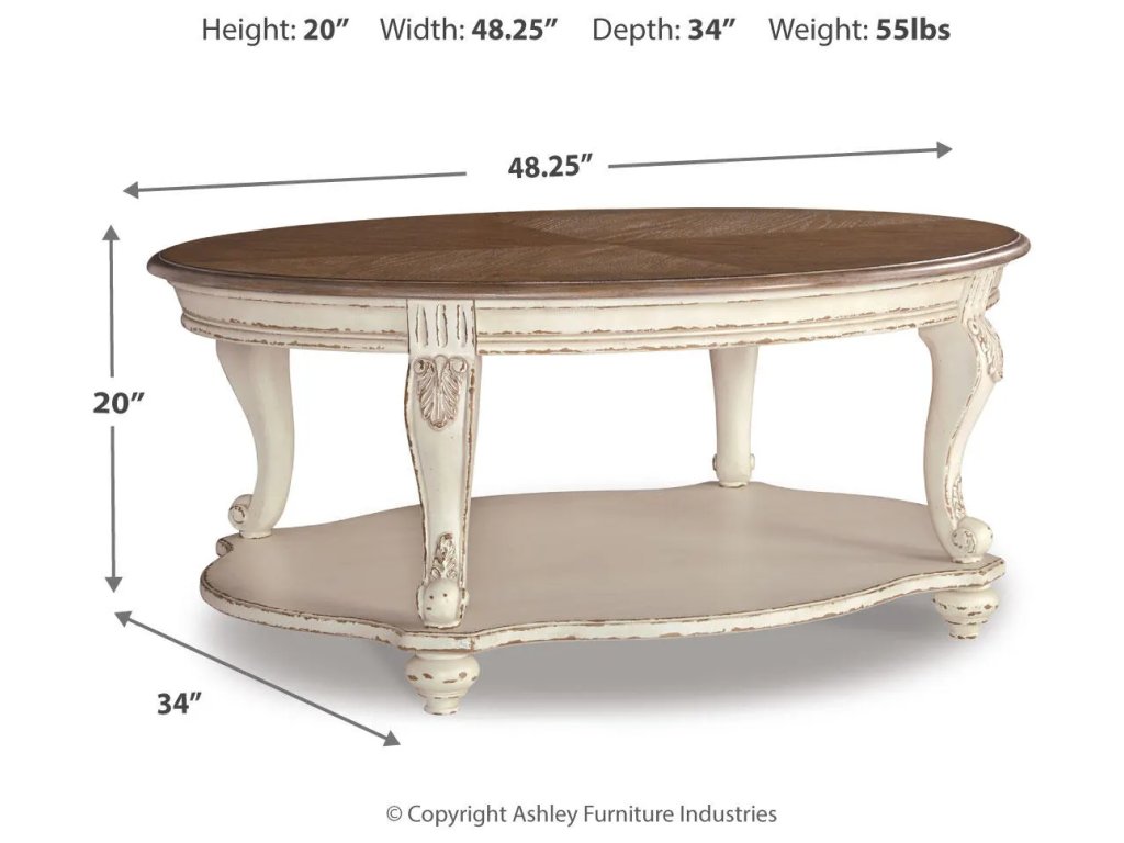 Realyn Coffee Table, 2 Ends and Console - image 4