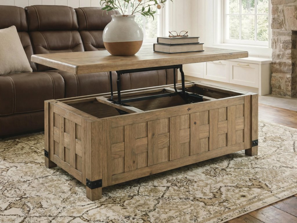 Ridgester Lift-Top Coffee Table - image 5