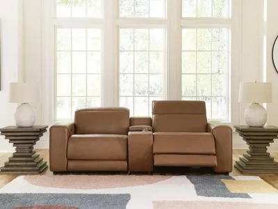 Magic Man 2-Piece Power Reclining Sectional Loveseat with Console - Alternative View