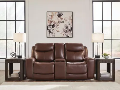 Bexhurst Power Reclining Loveseat with Console - Alternative View