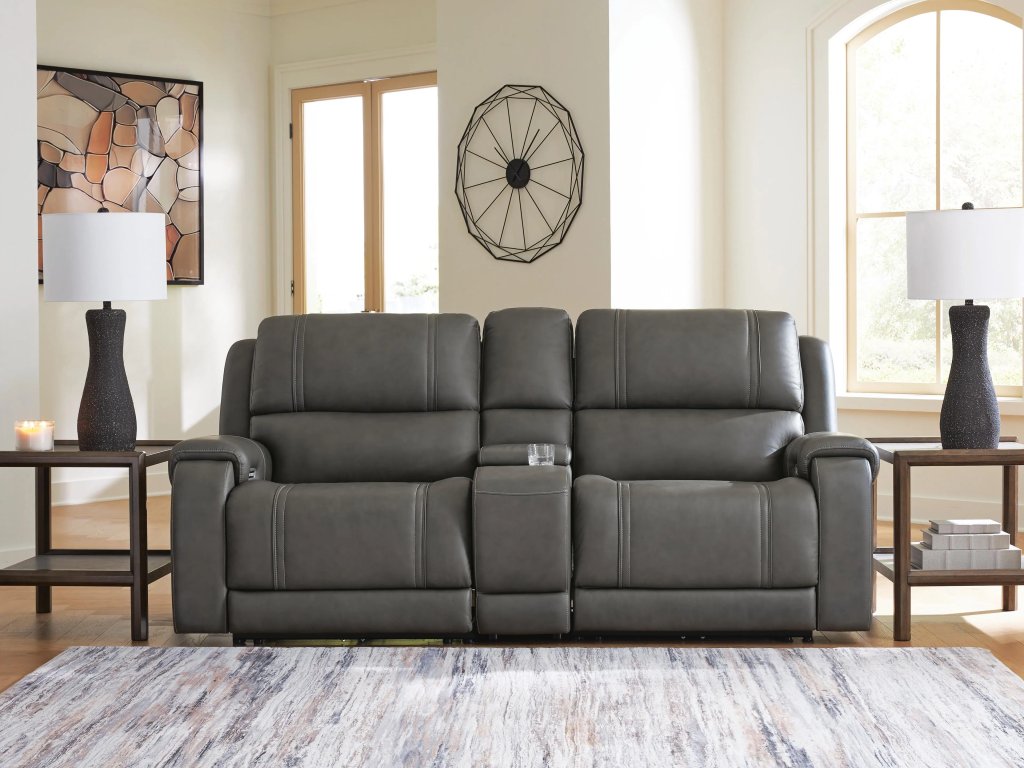 5Z - Pittson 3-Piece Power Reclining Sectional Loveseat with Console - image 1