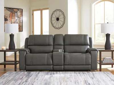 5Z - Pittson 3-Piece Power Reclining Sectional Loveseat with Console - Alternative View