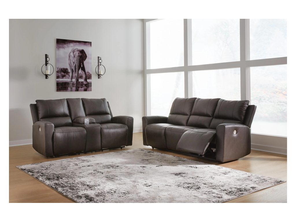 Boxmere Power Reclining Sofa and Loveseat - image 1