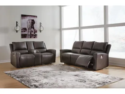 Boxmere Power Reclining Sofa and Loveseat - Alternative View