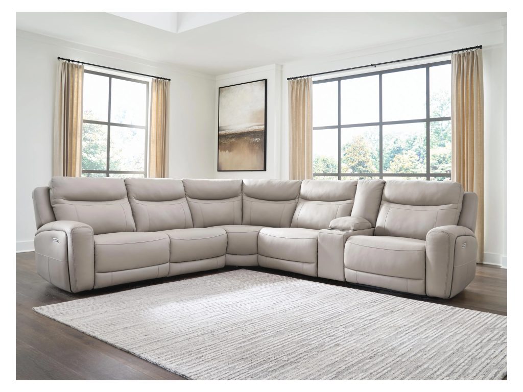 Gravier 6-Piece Power Reclining Sectional with Storage Console - image 4