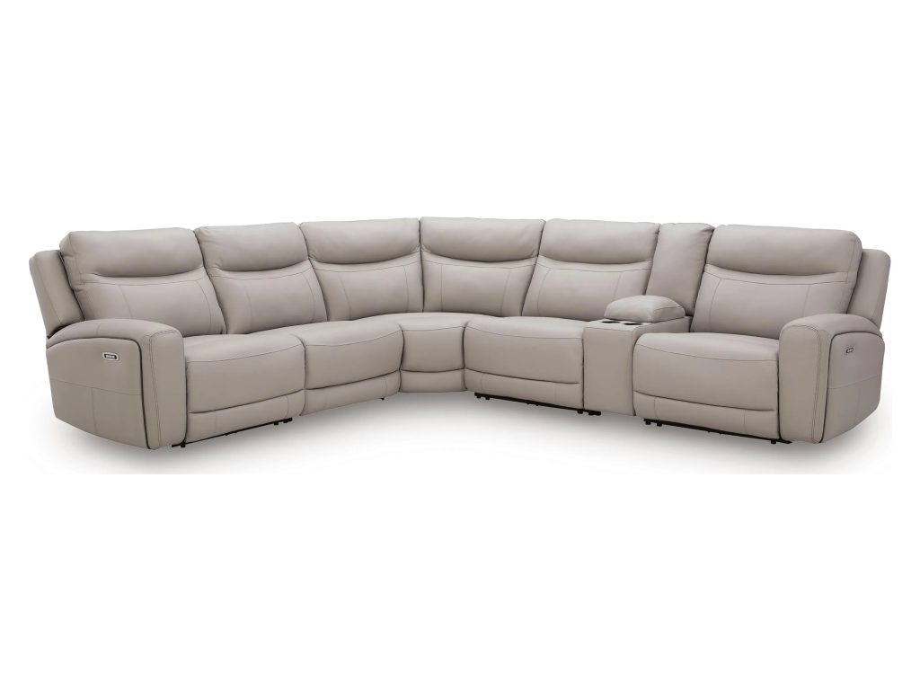 Gravier 6-Piece Power Reclining Sectional with Storage Console - image 2