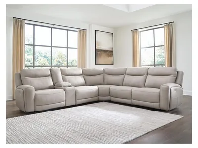 Gravier 6-Piece Power Reclining Sectional with Storage Console - Alternative View