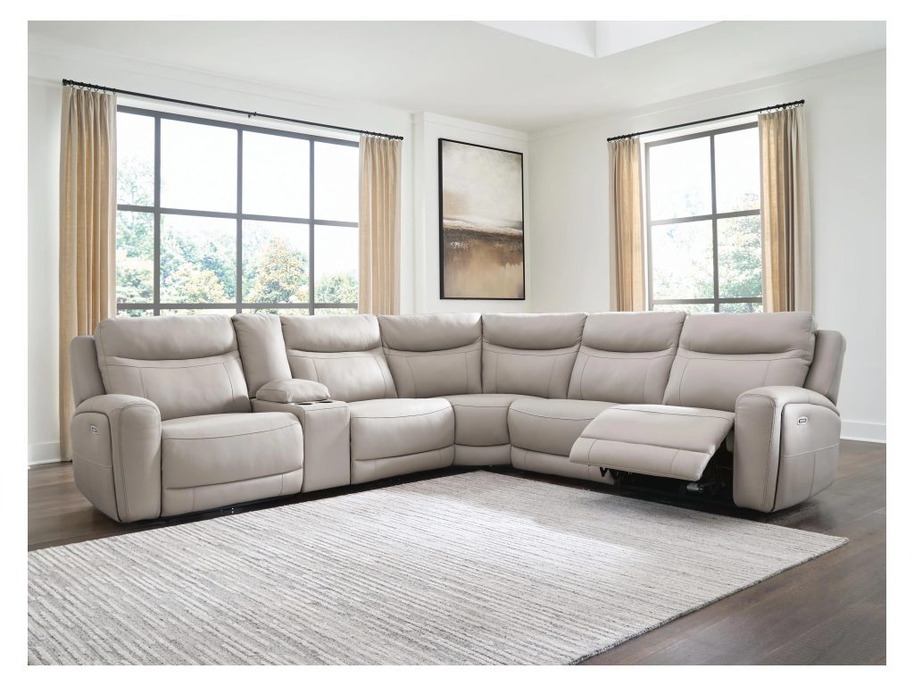 Gravier 6-Piece Power Reclining Sectional with Storage Console - image 3
