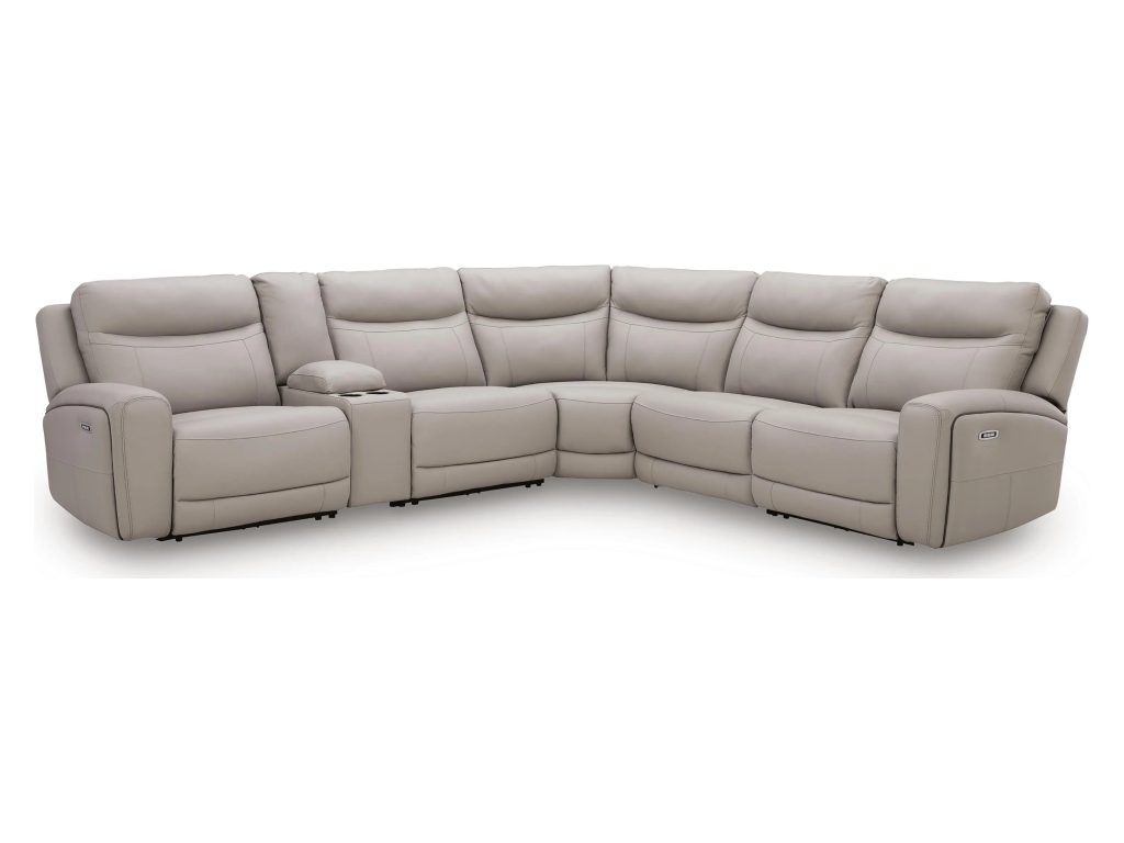 Gravier 6-Piece Power Reclining Sectional with Storage Console - main image