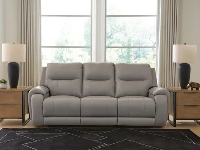 Real Moments Power Reclining Sofa with Audio Seating