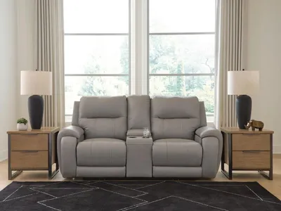 Real Moments Power Reclining Loveseat with Audio Seating - Alternative View