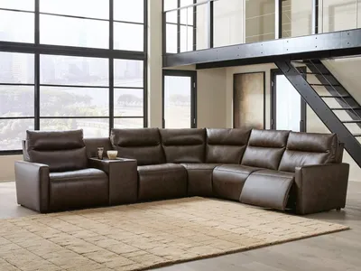 ModZ 6-Piece Power Reclining Sectional with Audio Console - Alternative View