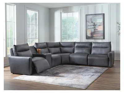 ModZ 6-Piece Power Reclining Sectional with Audio Console - Alternative View