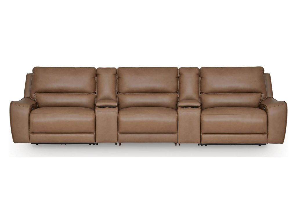 DeepWakes 5-Piece Reclining Sectional with Storage Consoles - main image