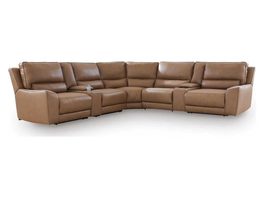 DeepWakes 7-Piece Reclining Sectional with Storage Consoles - main image
