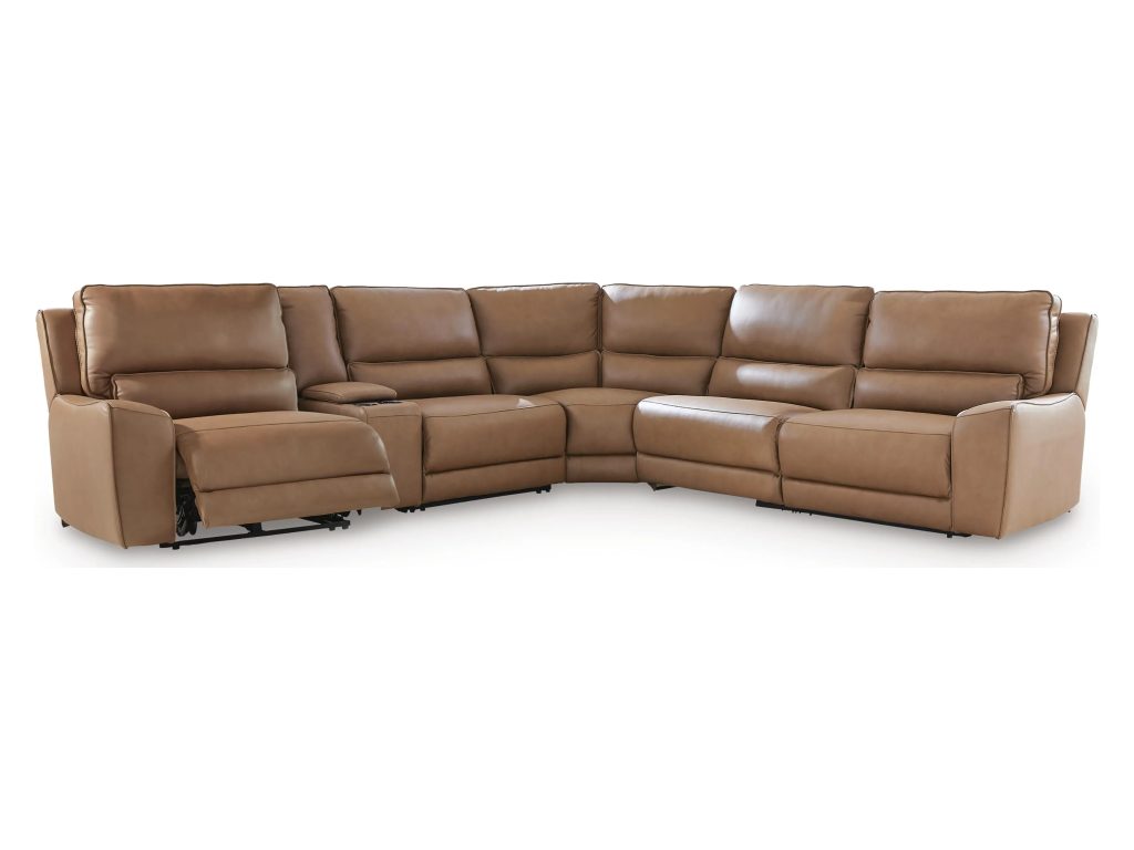 DeepWakes 6-Piece Reclining Sectional with Storage Console - image 2