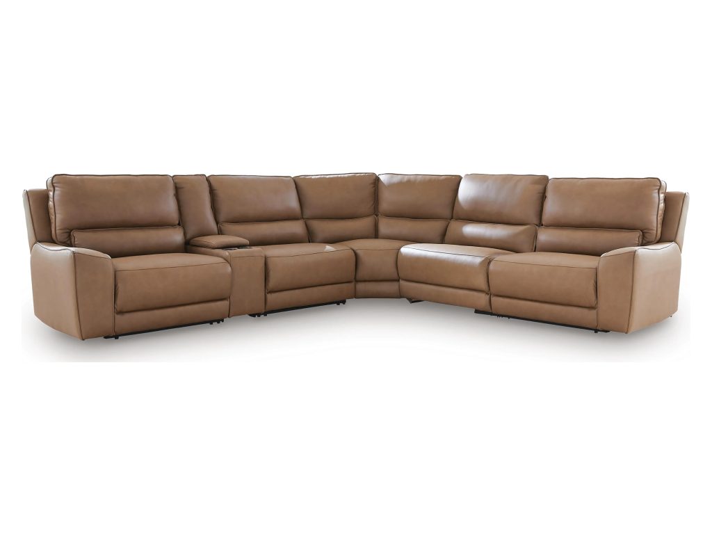 DeepWakes 6-Piece Reclining Sectional with Storage Console - main image