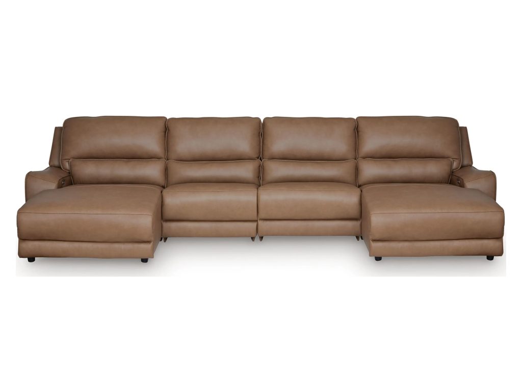 DeepWakes 4-Piece Reclining Sectional with Double Chaise - main image