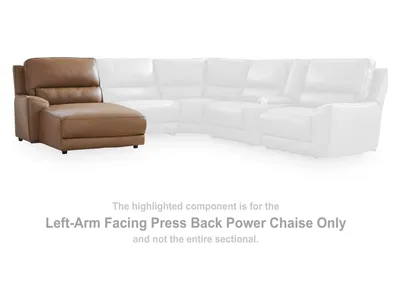 DeepWakes Left-Arm Facing Press Back Power Chaise
