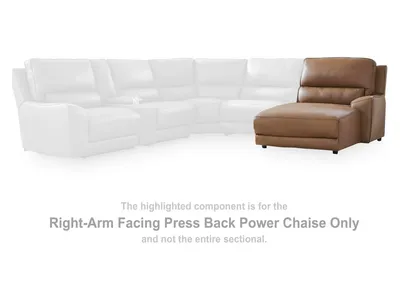 DeepWakes Right-Arm Facing Press Back Power Chaise
