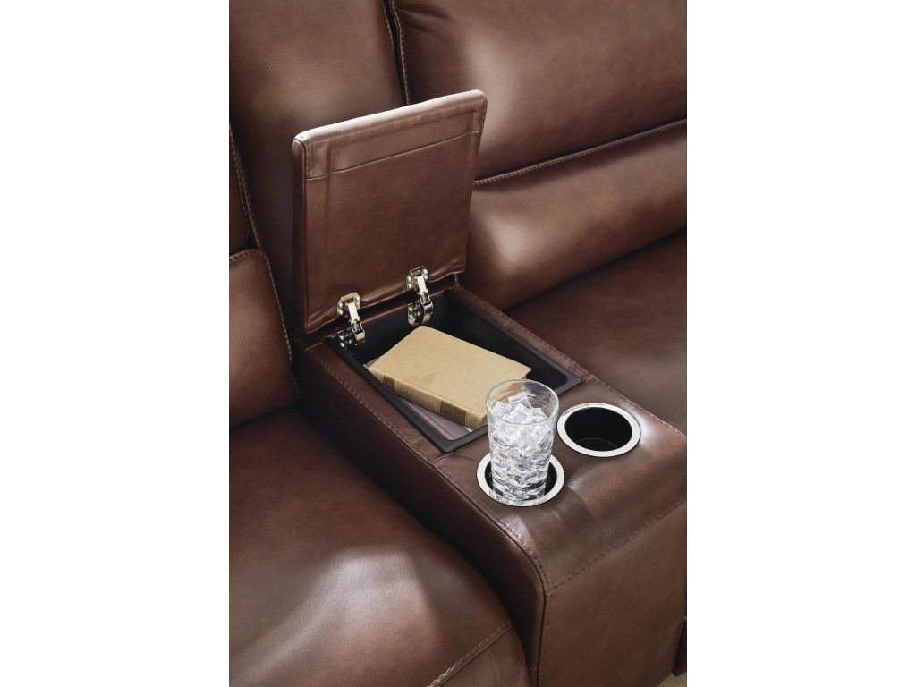 DeepWakes 5-Piece Reclining Sectional with Double Chaise and Storage Consoles - image 2