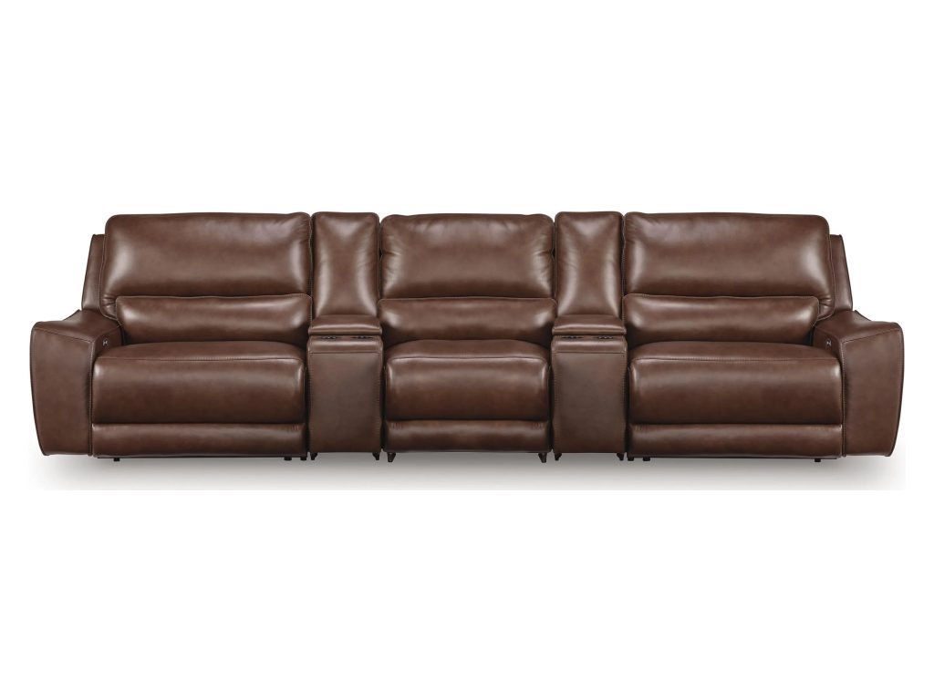 DeepWakes 5-Piece Reclining Sectional with Storage Consoles - main image