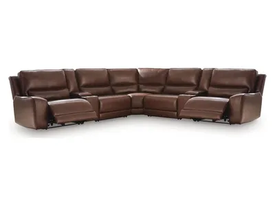 DeepWakes 7-Piece Reclining Sectional with Storage Consoles
