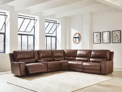 DeepWakes 6-Piece Reclining Sectional with Storage Console - Alternative View