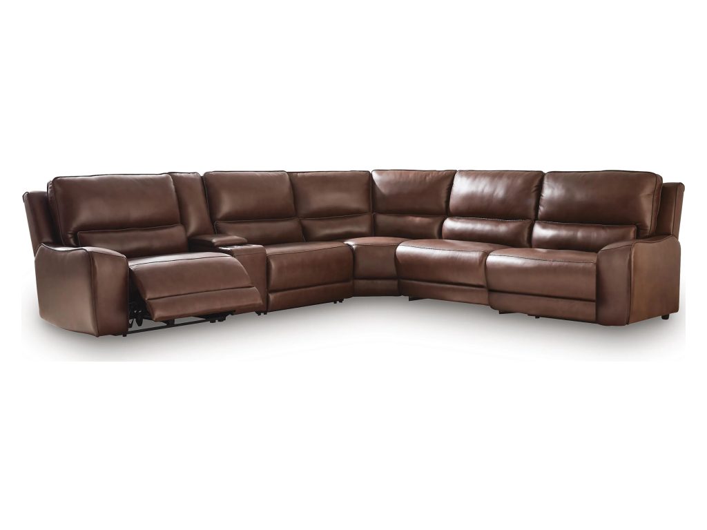 DeepWakes 6-Piece Reclining Sectional with Storage Console - main image