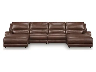 DeepWakes 4-Piece Reclining Sectional with Double Chaise
