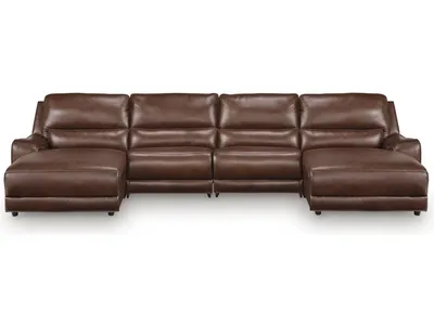 DeepWakes 4-Piece Power Reclining Sectional with Chaise