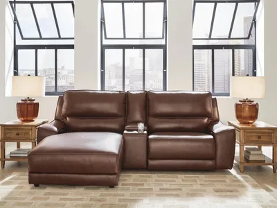 DeepWakes 3-Piece Power Reclining Sectional with Chaise - Alternative View