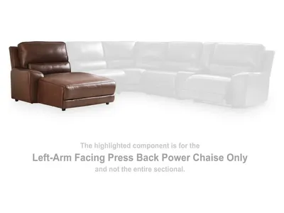 DeepWakes Left-Arm Facing Press Back Power Chaise
